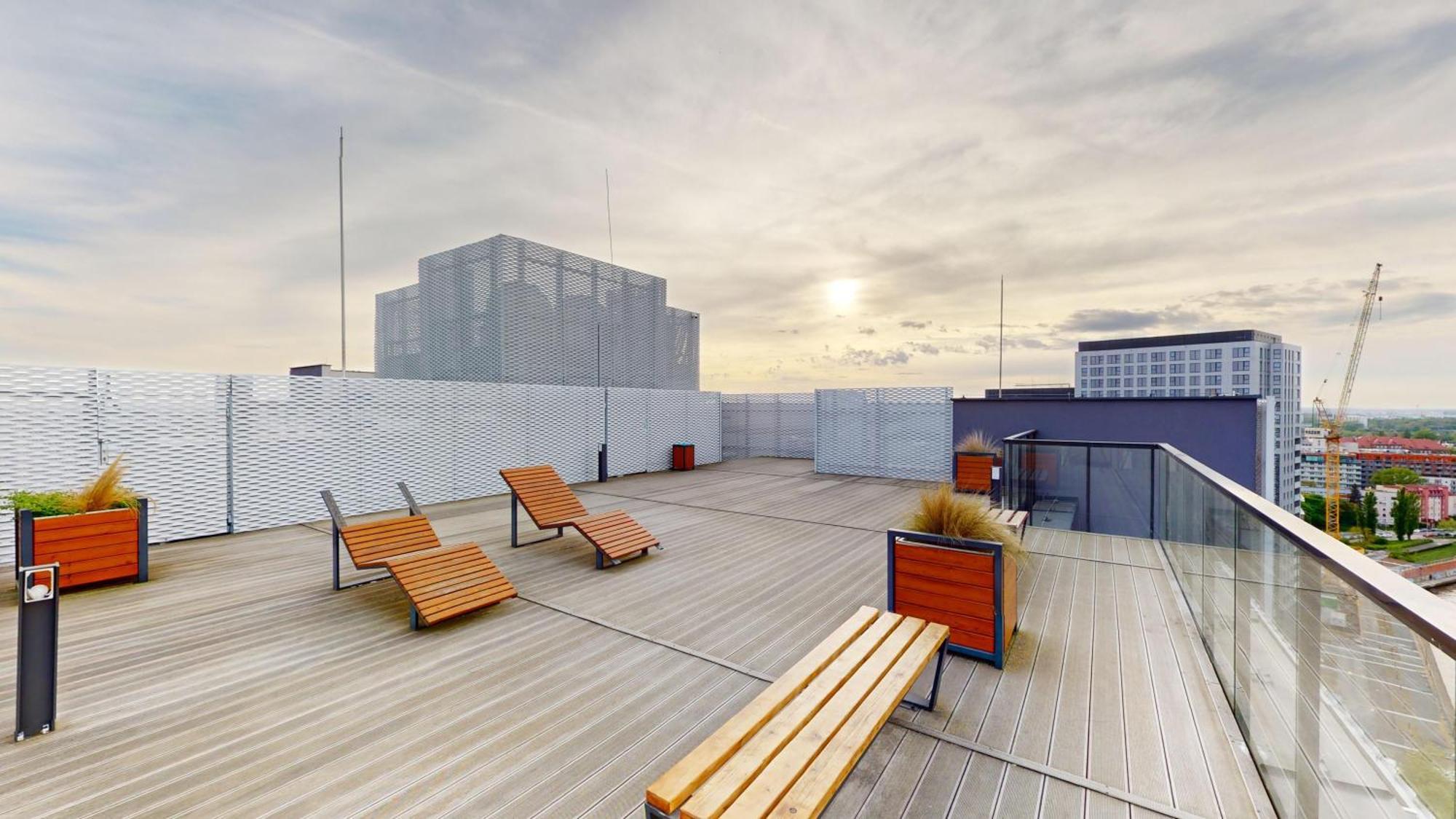 Family House By The River Odra -Panoramic Terrace - 3Room Apartment With 2 Separate Bedrooms And 2 Balconies By Wroapart-Pl- Perfect For Family & Business Stays Wroclaw Luaran gambar