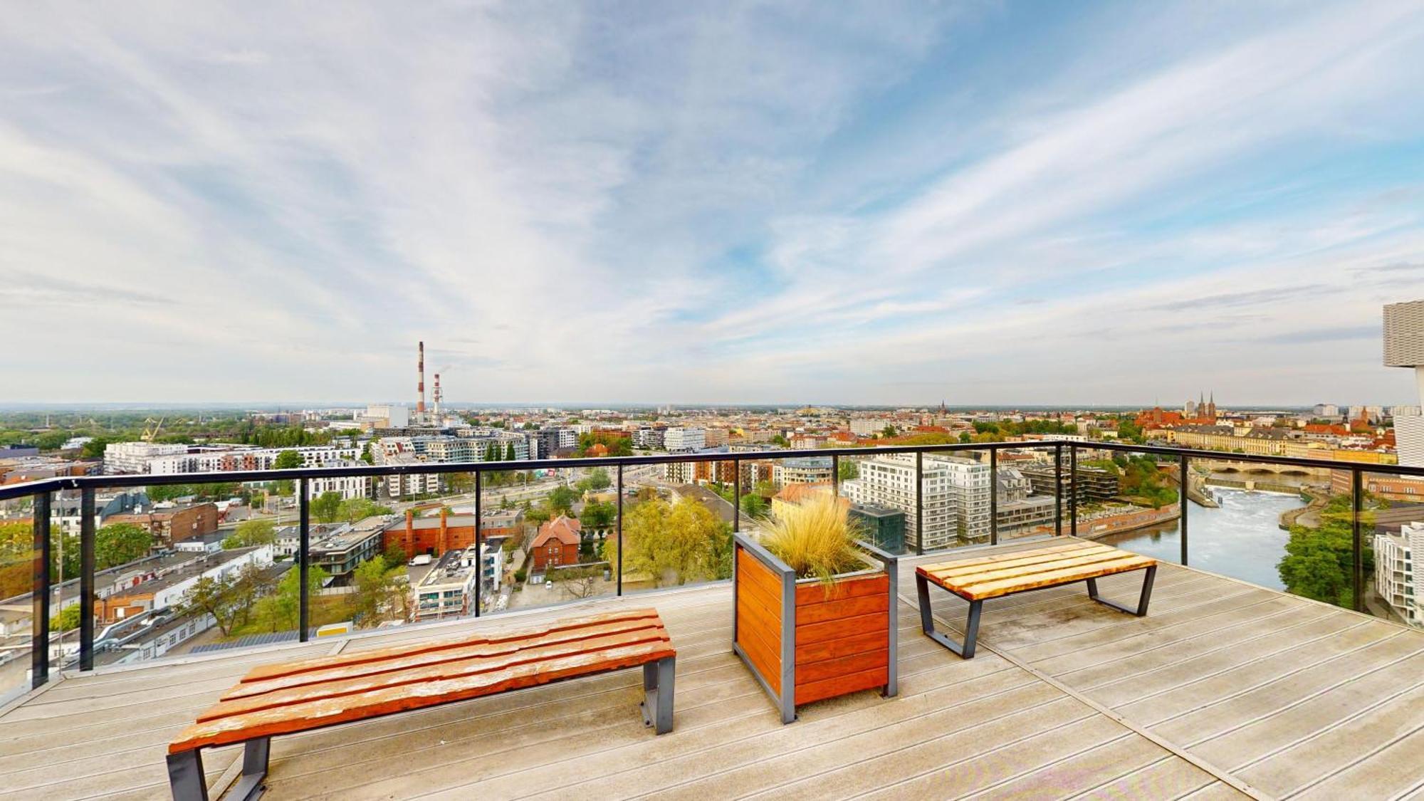Family House By The River Odra -Panoramic Terrace - 3Room Apartment With 2 Separate Bedrooms And 2 Balconies By Wroapart-Pl- Perfect For Family & Business Stays Wroclaw Luaran gambar
